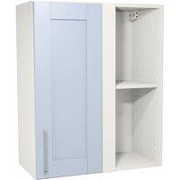 Wickes Ohio Hazy Blue Shaker Corner Wall Unit - 600mm