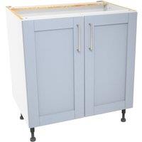 Wickes Ohio Hazy Blue Shaker Base Unit - 800mm