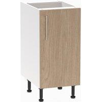 Wickes Orlando Scandi Oak Slab Base Unit - 400mm