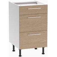 Wickes Orlando Scandi Oak Slab Drawer Unit - 500mm