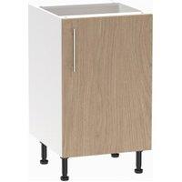 Wickes Orlando Scandi Oak Slab Base Unit - 500mm