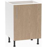 Wickes Orlando Scandi Oak Slab Base Unit - 600mm
