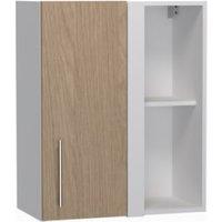 Wickes Orlando Scandi Oak Slab Corner Wall Unit - 600mm