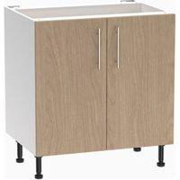 Wickes Orlando Scandi Oak Slab Base Unit - 800mm