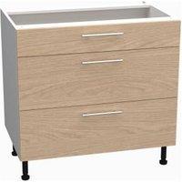 Wickes Orlando Scandi Oak Slab Drawer Unit - 900mm