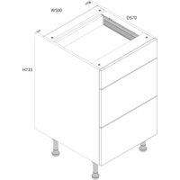 Wickes Orlando Gloss Stone Shaker Drawer Unit - 500mm