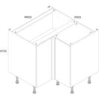 Wickes Orlando Gloss Stone Shaker Corner Base Unit - 925mm