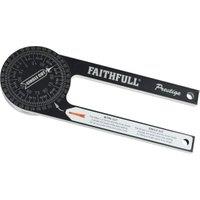 Faithfull Prestige Black Aluminium Mitre Saw Protractor - 235mm