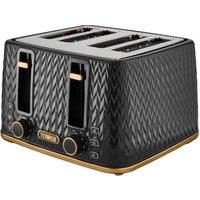 Tower Empire 4 Slice Toaster - Black