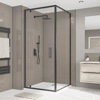 Wetwall Alloy Terra Grey Single Shower Panel - 2440 x 900 x 4mm