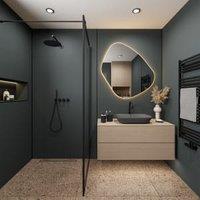Wetwall Alloy Midnight Grey Single Shower Panel - 2440 x 900 x 4mm
