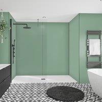 Wetwall Alloy Seafoam Green Single Shower Panel - 2440 x 600 x 4mm
