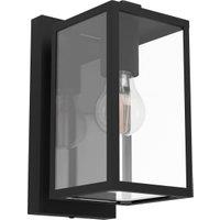 Eglo IP44 Budrone Modern Exterior Wall Light - Black
