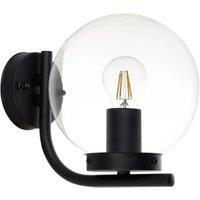 Eglo IP44 Taverna Transparent Globe Exterior Wall Light - Clear