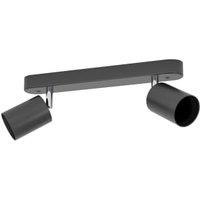 Eglo Basic Reciso-e Steel 2-Light Spotlight - Black