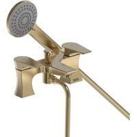 Bristan Hourglass Bath Shower Mixer Tap - Brushed Brass