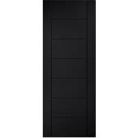 LPD Internal Laminate 7 Panel Pre-Finished Black FD30 Fire Door - 762 x 1981mm