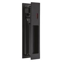 LPD Gemini Pocket Door Privacy Pull Handle - Black