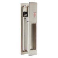 LPD Gemini Pocket Door Privacy Pull Handle - Chrome