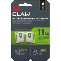 3M Claw 11kg Picture Hanger - Pack of 4