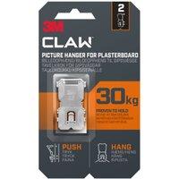 3M Claw 30kg Picture Hanger - Pack of 2
