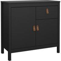 Barcelona Sideboard with 2 Doors & 1 Drawer - Matt Black