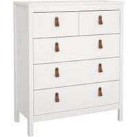 Barcelona Chest with 3+2 Drawers - White