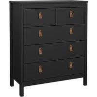 Barcelona Chest with 3+2 Drawers - Matt Black