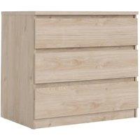 Naia Bedside Chest of 3 Drawers - Jackson Hickory Oak