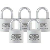 Burg Wachter Brass Keyed Standard Shackle Padlock 40mm - Pack of 10