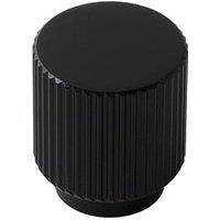 Duarti By Calypso Loria Fluted Knob Bathroom Furniture Handle - Black
