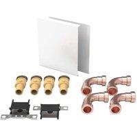 ThermaSkirt BM2 Threshold Heat Emitting Kit with Connections & Covers - 15mm