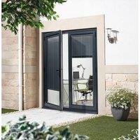 LPD Aluvu Anthracite Grey Right Hand External French Door Set - 1200 x 2128mm