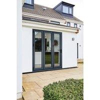 LPD Aluvu Anthracite Grey Right Hand External Bi-Fold Door Set - 1790 x 2128mm