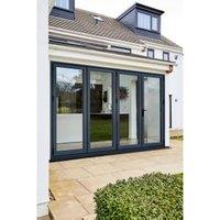 LPD Aluvu Anthracite Grey Right Hand External Bi-Fold Door Set - 3590 x 2128mm