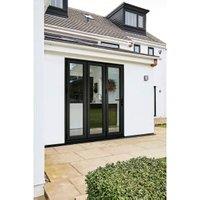 LPD Aluvu Black Right Hand External Bi-Fold Door Set - 1790 x 2128mm