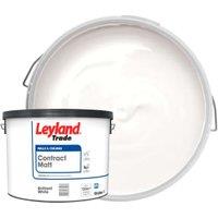 Leyland Trade Matt Contract Paint - Brilliant White - 10L