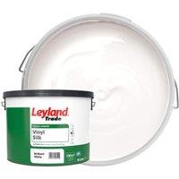 Leyland Trade Vinyl Silk Paint - Brilliant White - 10L