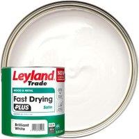 Leyland Trade Fast Dry Plus Satin Paint - Brilliant White - 2.5L