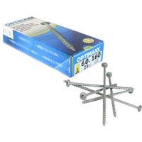 Optimaxx Washer Head Timber Screws - 6.0 x 160 mm - Pack of 25