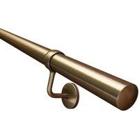 Rothley Antique Brass Indoor Handrail Kit - 2 x 1.2m