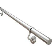 Rothley Brushed Indoor Handrail Kit - 2 x 1.2m