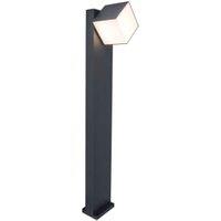 Lutec IP54 Cuba Integrated LED Bollard Light - Dark Grey