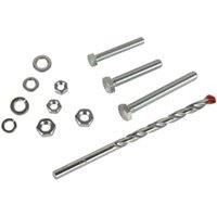 Wickes Bolts & Nuts Assorted Kit with Drill Bit - Pack of 105