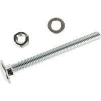 Wickes Carriage Bolt Nut & Washers - M6 x 65mm - Pack of 10