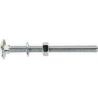 Wickes Carriage Bolt Nut & Washers - M6 x 75mm - Pack of 10