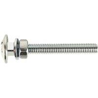 Wickes Carriage Bolt Nut & Washers - M6 x 50mm - Pack of 10