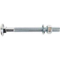 Wickes Carriage Bolt Nut & Washers - M12 x 130mm - Pack of 5