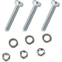 Wickes Pan Head Machine Screws with Nut & Washers - M5 x 30 - Pack of 25