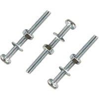 Wickes Pozi Head Machine Screws with Nut & Washers - M4 x 40mm - Pack of 25